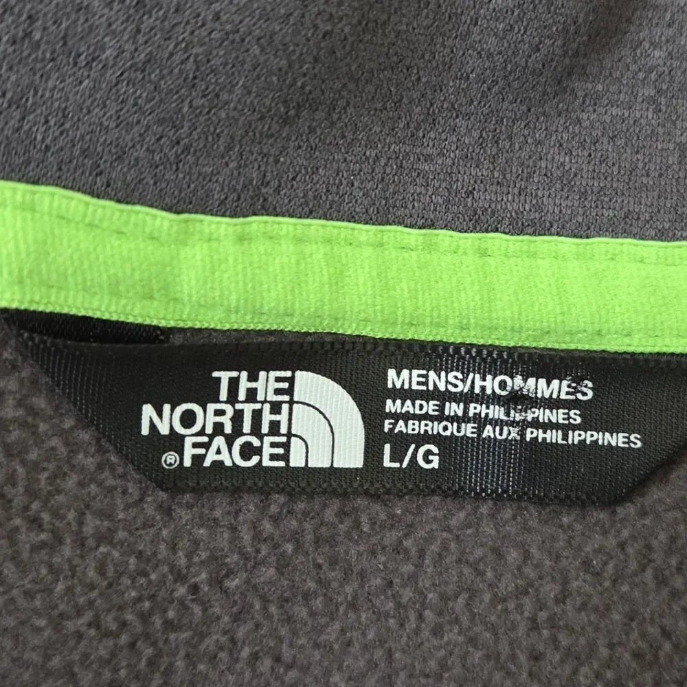 THE NORTH FACE Flash Dry XD 1/2 Zip Pullover Fleece Gray Jacket Men's L SEE DESC